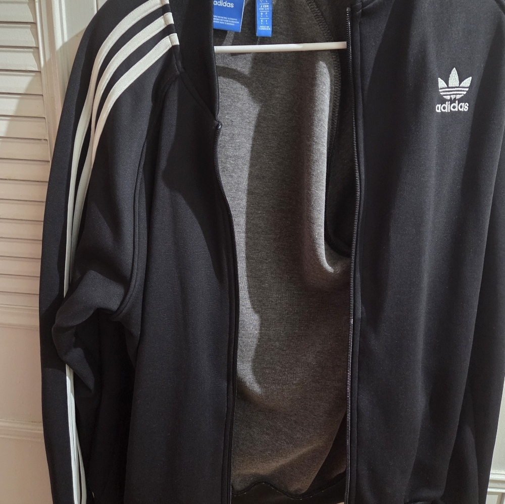 adidas Black Performance Jackets, Sold Separately one rounded one Squared collar